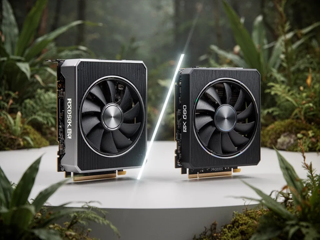Carte graphique overclockée dans un boîtier PC avec éclairage RGB