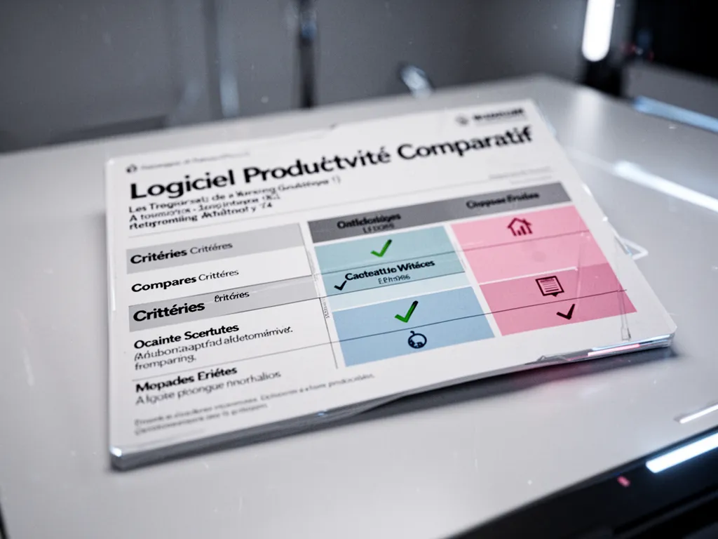 Interface d'un logiciel de productivité montrant tâches, calendrier et notes